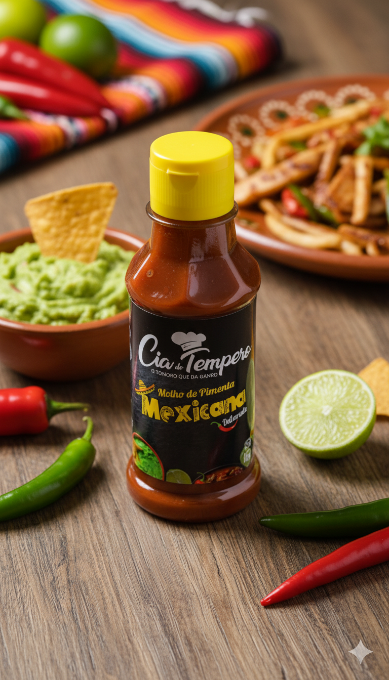 Molho Pimenta Mexicana - CIA DO TEMPERO